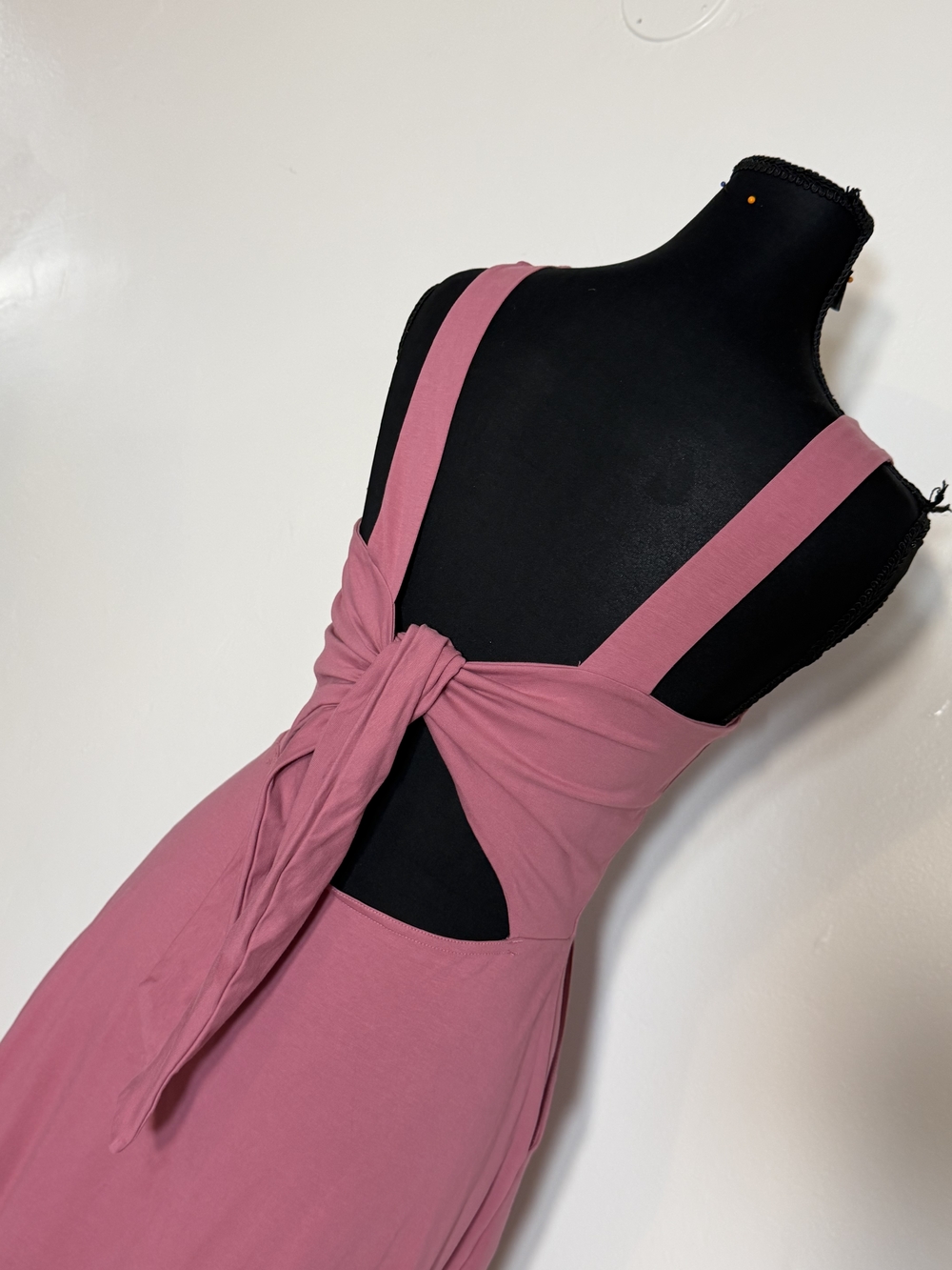 Pact Sleeveless Rose Pink Tie-Back Midi Dress - Picture 4 of 16